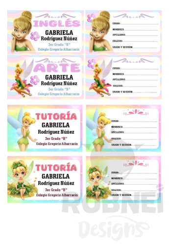 Tinkerbell Etiqueta